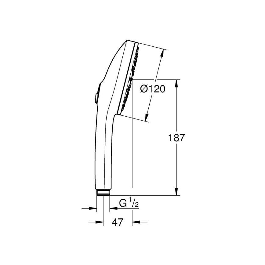 GROHE 134864GN00 - Ručná sprcha VITALIO JOY+ 120 mm brúsené zlato