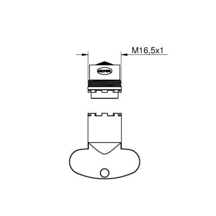 GROHE 13943000 - Perlátor M 16,5 × 1 PCA 5,0 lmin lesklý chróm