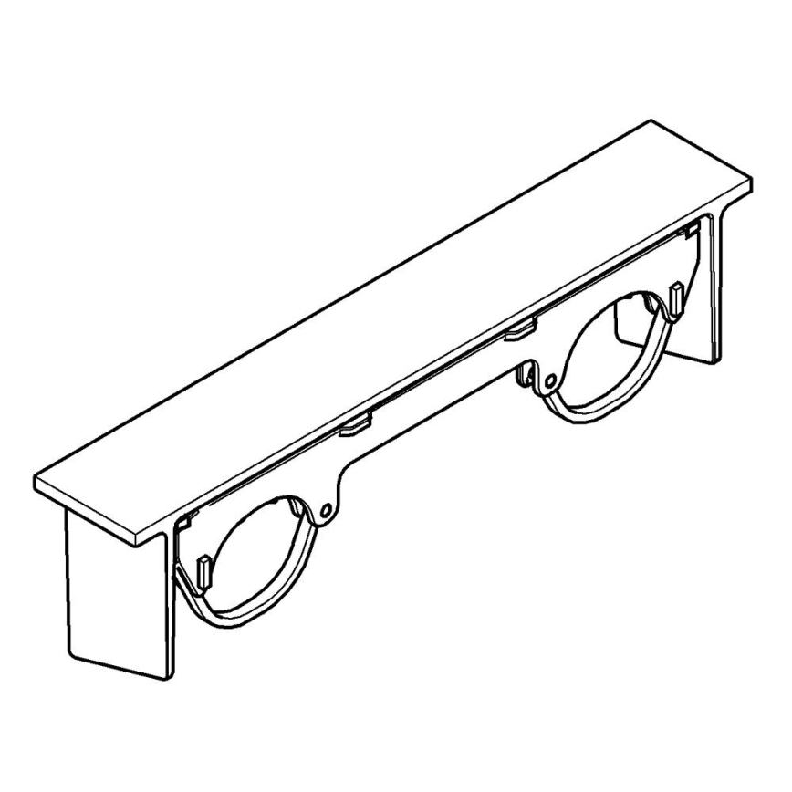 GROHE 18608001 - Polica GROHTHERM 2000 lesklý chróm
