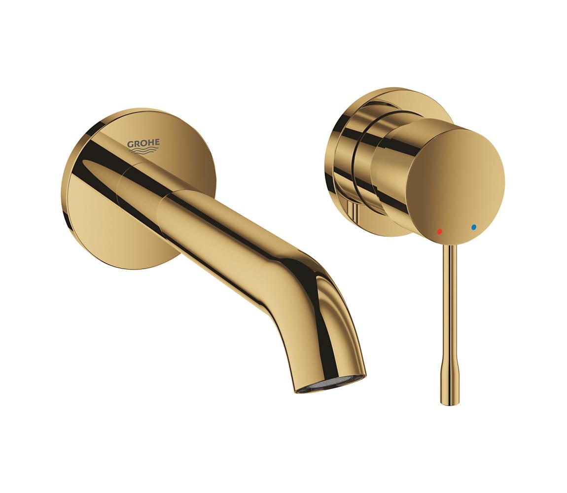 GROHE 19408GL1 - Dvojotvorová umývadlová batéria ESSENCE 183 mm zlatá 19408GL1