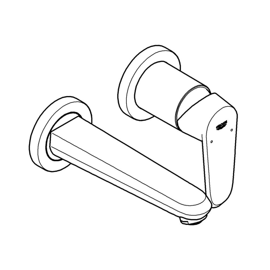 GROHE 19573002 - Umývadlová dvojotvorová batéria EURODISC COSMOPOLITAN 11x17 cm chróm