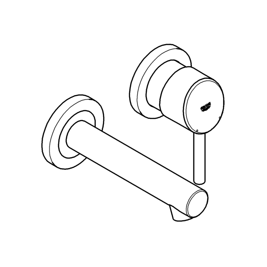 GROHE 19575001 - Umývadlová dvojotvorová batéria CONCETTO 147 mm lesklý chróm