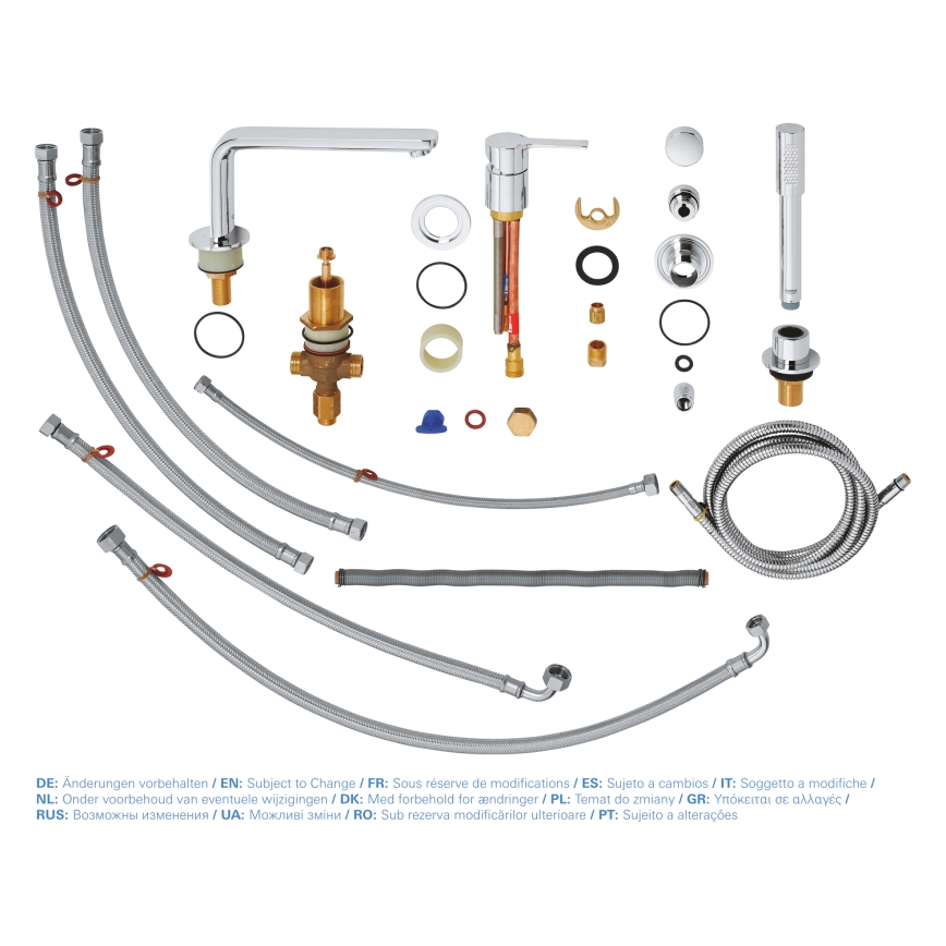 GROHE 19577001 - Vaňová štvorotvorová kombinácia LINEARE lesklý chróm