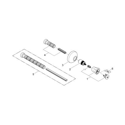 GROHE 19808001 - Horný diel podomietkového ventilu COSTA L, lesklý chróm