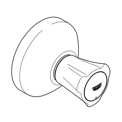 GROHE 19808001 - Horný diel podomietkového ventilu COSTA L, lesklý chróm