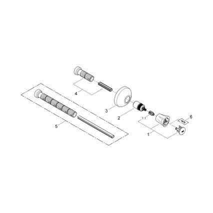 GROHE 19809001 - Vrchný diel podomietkového ventilu COSTA L lesklý chróm