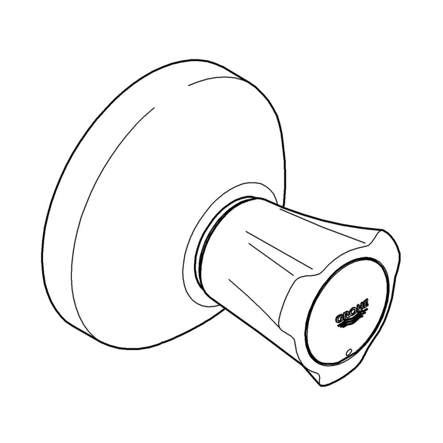 GROHE 19809001 - Vrchný diel podomietkového ventilu COSTA L lesklý chróm