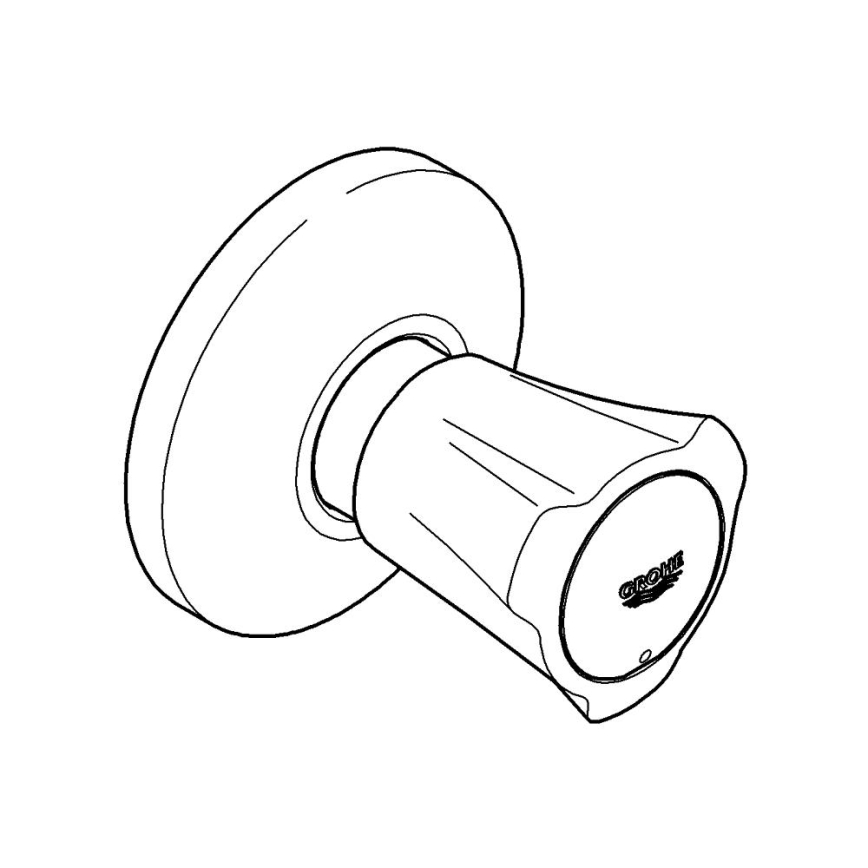 GROHE 19855001 - Vrchný diel podomietkového ventilu COSTA L 10-35 mm lesklý chróm
