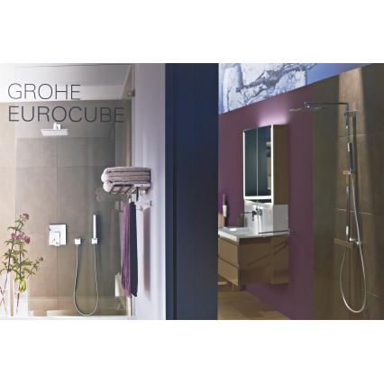 GROHE 19895000 - Dvojotvorová umývadlová batéria EUROCUBE 171 mm lesklý chróm