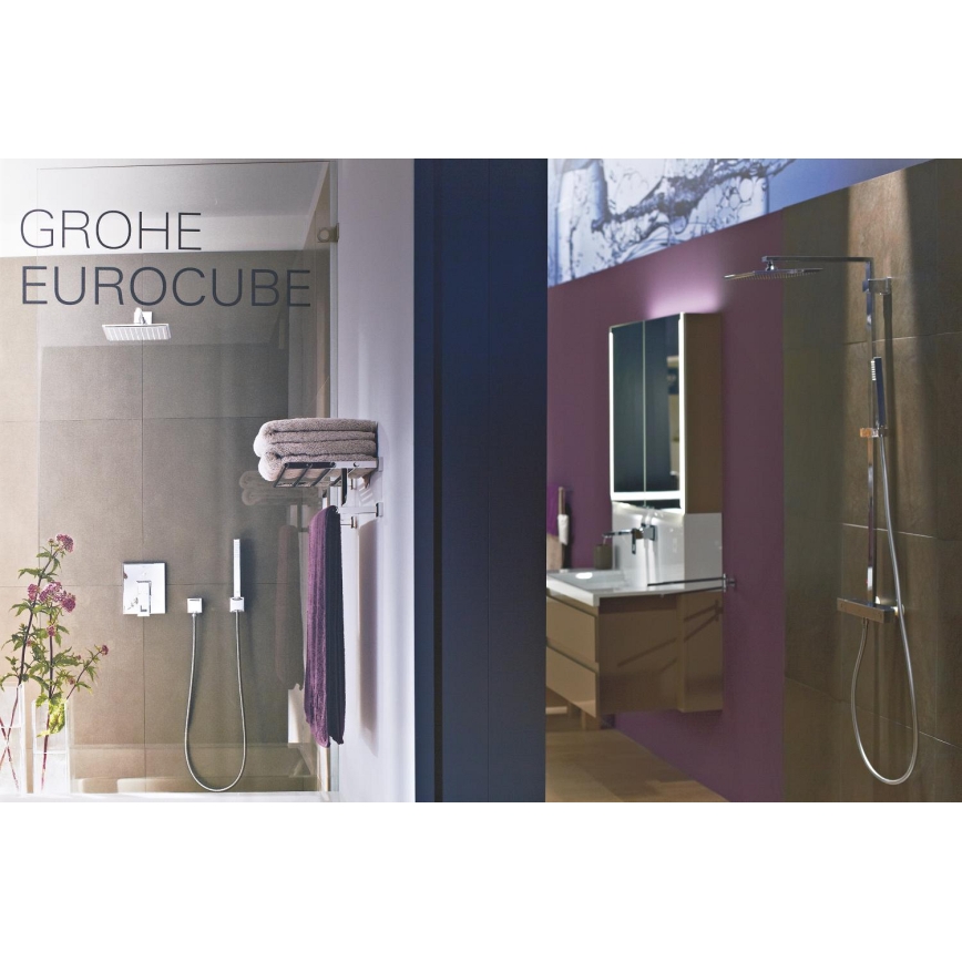 GROHE 19895000 - Dvojotvorová umývadlová batéria EUROCUBE 171 mm lesklý chróm