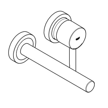 GROHE 19967GL1 - Dvojotvorová umývadlová batéria ESSENCE 230 mm zlatá