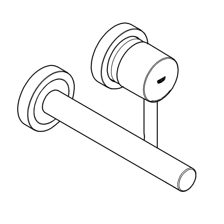GROHE 19967GL1 - Dvojotvorová umývadlová batéria ESSENCE 230 mm zlatá