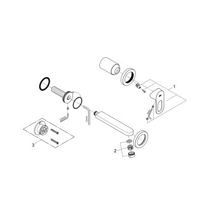 GROHE 20289000 - Umývadlová dvojotvorová batéria BAULOOP 110 mm lesklý chróm