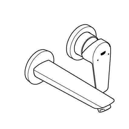 GROHE 20474001 - Umývadlová dvojotvorová batéria 177 mm lesklý chróm