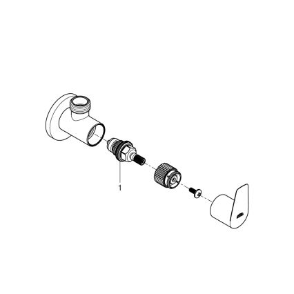GROHE 22009001 - Rohový ventil DN 15 lesklý chróm