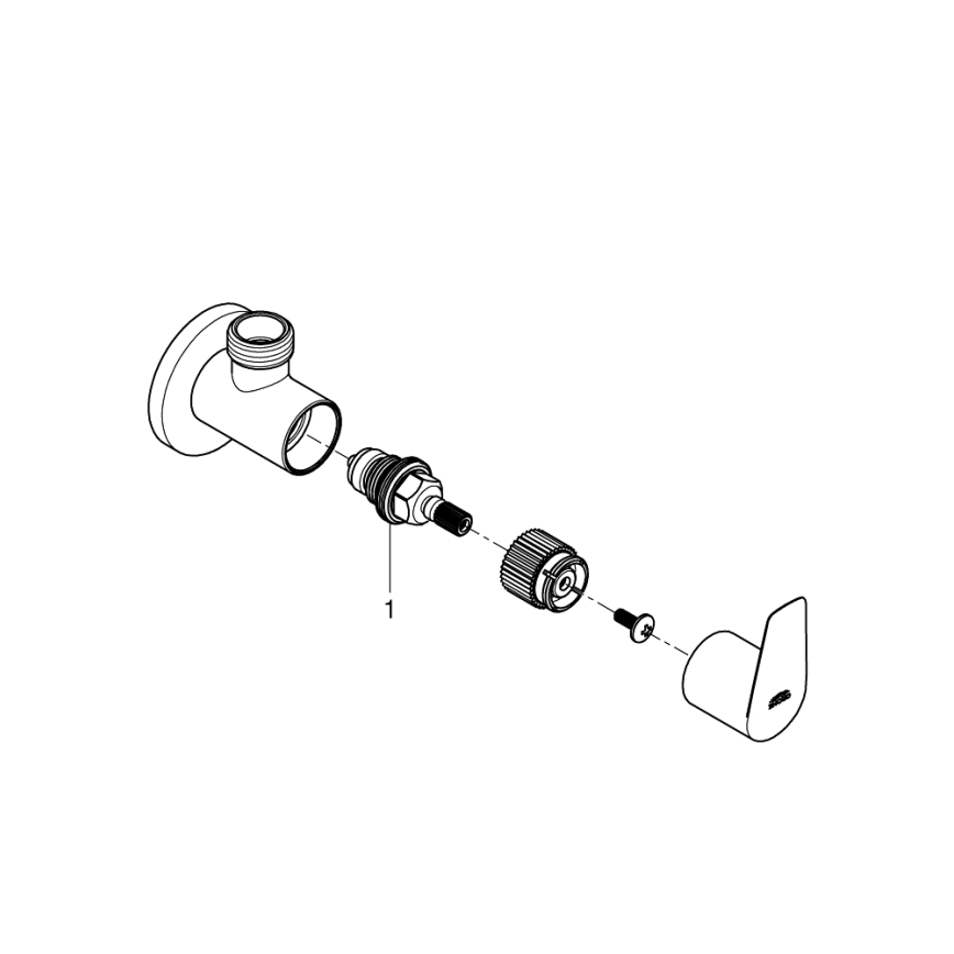 GROHE 22009001 - Rohový ventil DN 15 lesklý chróm