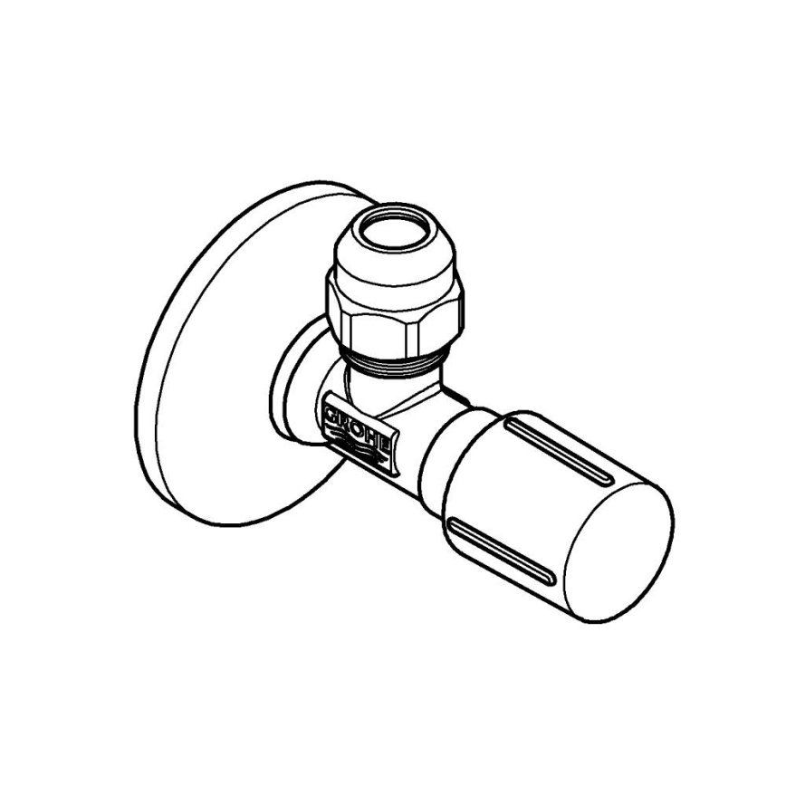 GROHE 22039000 - Uhlový ventil UNIVERSAL DN 15, lesklý chróm