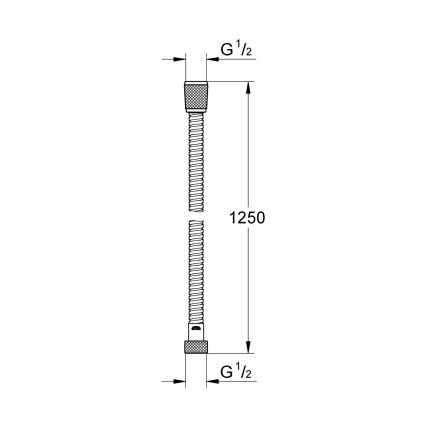 GROHE 22106000 - Sprchová hadica VITALIOFLEX METAL LONG-LIFE 1250 mm chróm