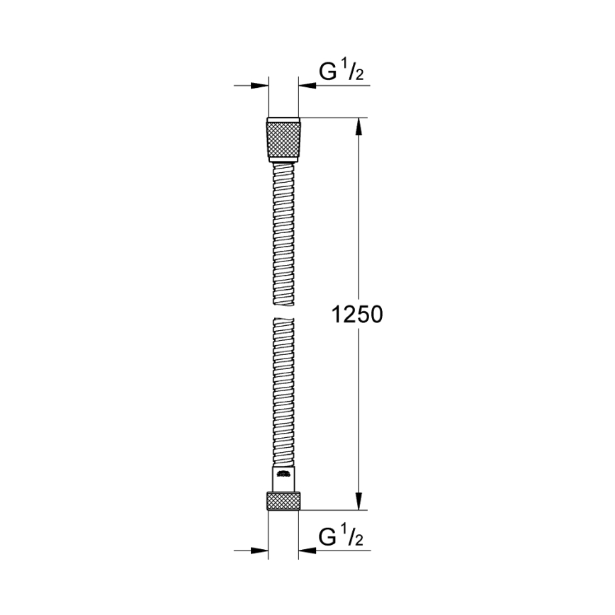 GROHE 22106000 - Sprchová hadica VITALIOFLEX METAL LONG-LIFE 1250 mm chróm