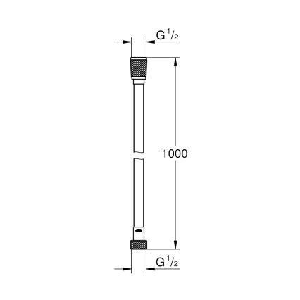 GROHE 22111000 - Sprchová hadica VITALIOFLEX SILVER 1000 mm lesklý chróm