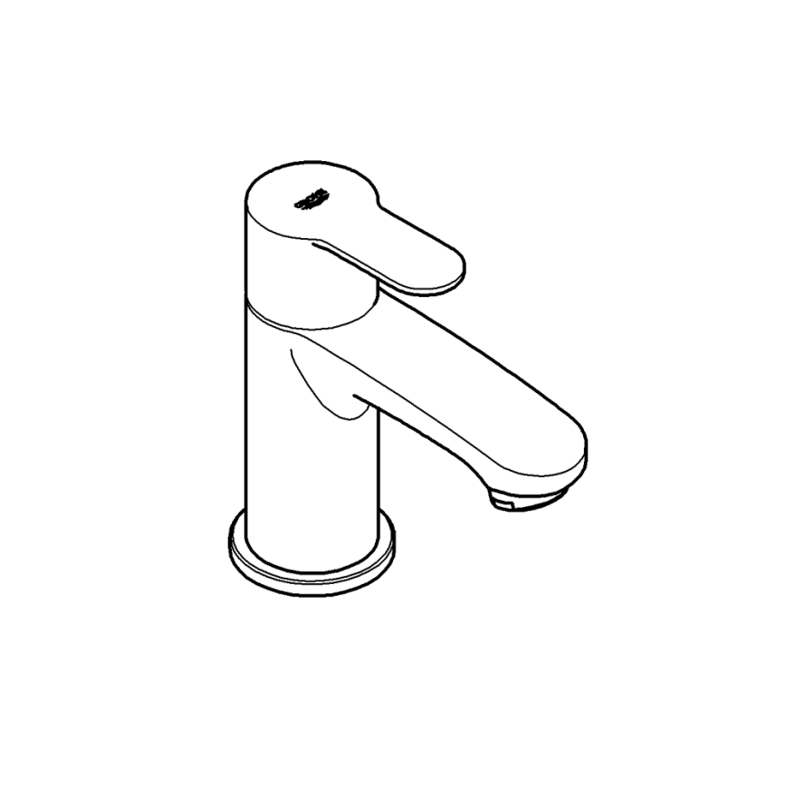 GROHE 23039002 - Stojanová batéria EUROSTYLE COSMOPOLITAN veľkosť XS chróm