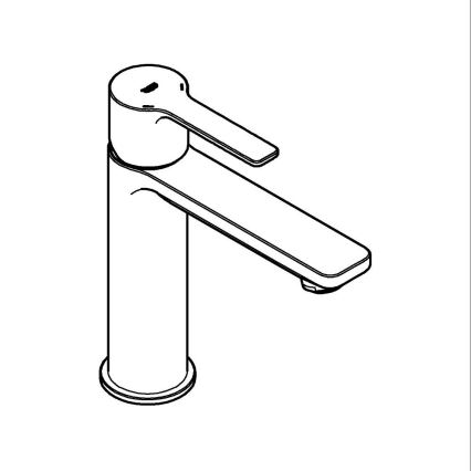 GROHE 23106DC1 - Umývadlová batéria LINEARE DN 15 nerez