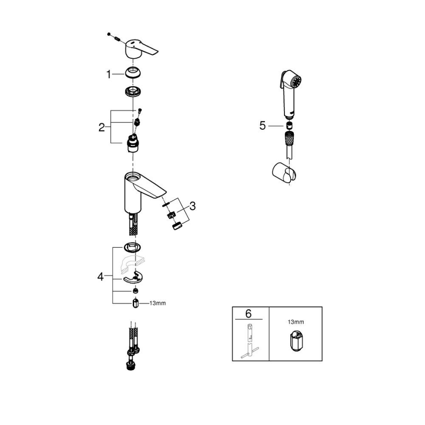 GROHE 23123003 - Umývadlová batéria START 165 mm lesklý chróm