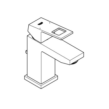 GROHE 2312700E - Umývadlová batéria EUROCUBE, veľkosť S, lesklý chróm