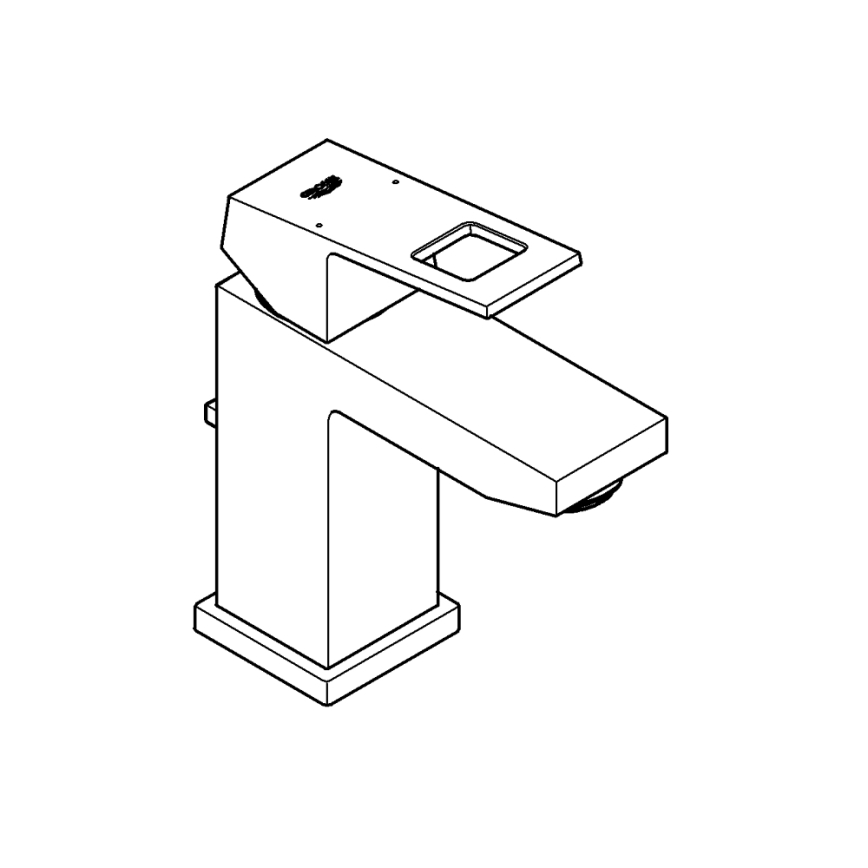 GROHE 2312700E - Umývadlová batéria EUROCUBE, veľkosť S, lesklý chróm