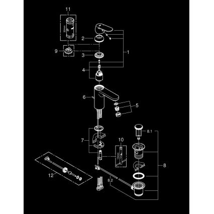 GROHE 23325000 - Umývadlová batéria EUROSMART COSMOPOLITAN veľkosť M chróm