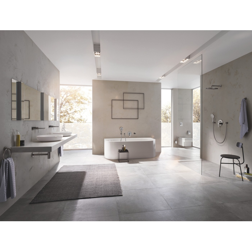 GROHE 23444AL1 - Umývadlová podomietková batéria LINEARE 207 mm grafitová