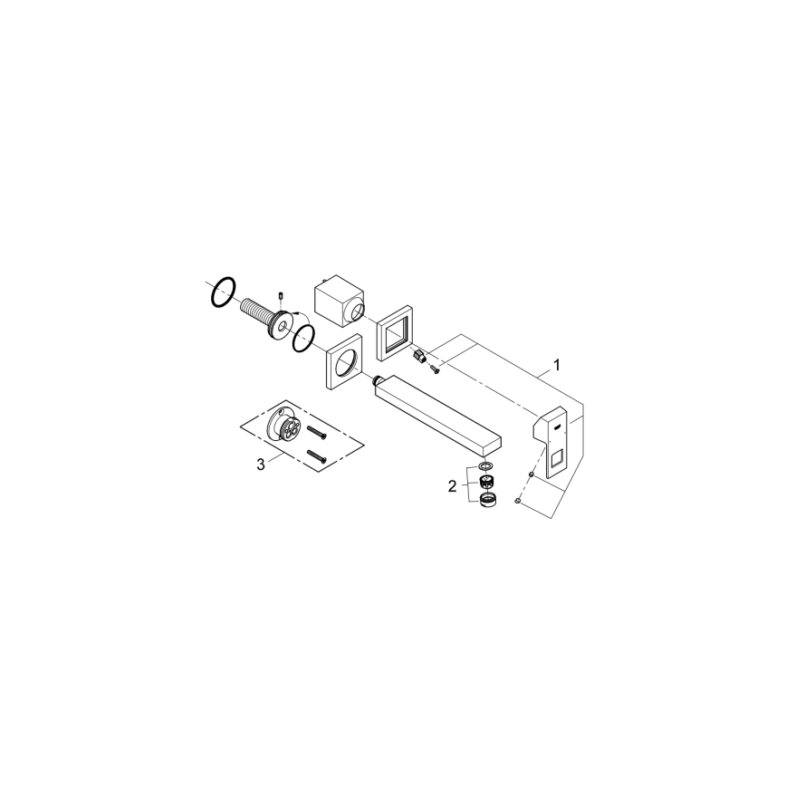 GROHE 23447000 - Umývadlová batéria EUROCUBE 231 mm lesklý chróm
