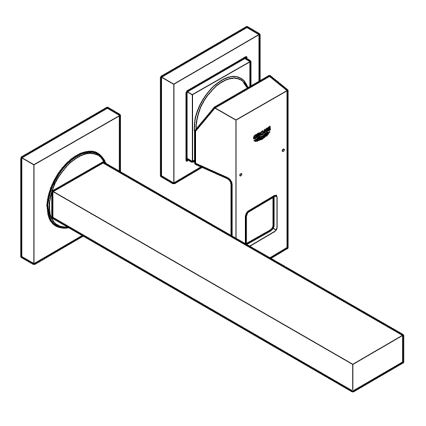 GROHE 23447000 - Umývadlová batéria EUROCUBE 231 mm lesklý chróm