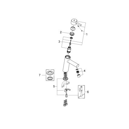 GROHE 23451001 - Umývadlová batéria CONCETTO DN 15 lesklý chróm