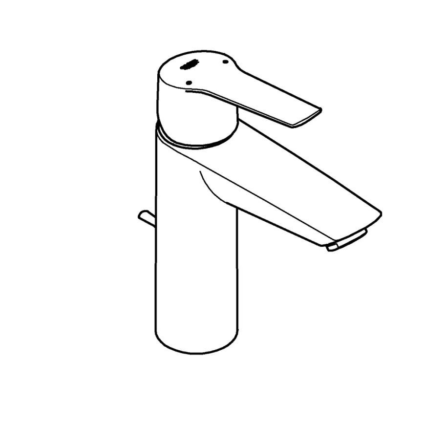 GROHE 234552432 - Umývadlová batéria START 192 mm čierna