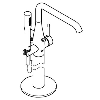 GROHE 23491001 - Vaňová batéria ESSENCE 277 mm lesklý chróm
