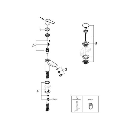 GROHE 23551002 - Umývadlová batéria START veľkosť S lesklý chróm