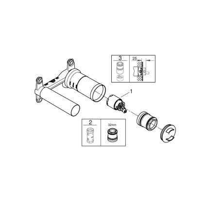 GROHE 23571000 - Batéria DN 15 DR- lesklý chróm