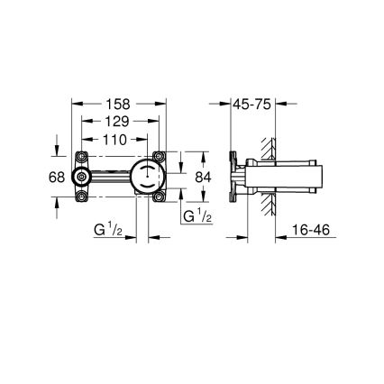 GROHE 23571000 - Batéria DN 15 DR- lesklý chróm