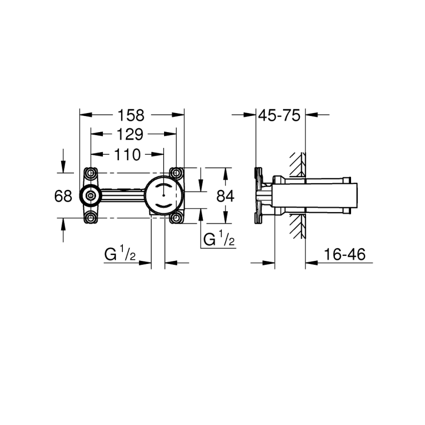 GROHE 23571000 - Batéria DN 15 DR- lesklý chróm