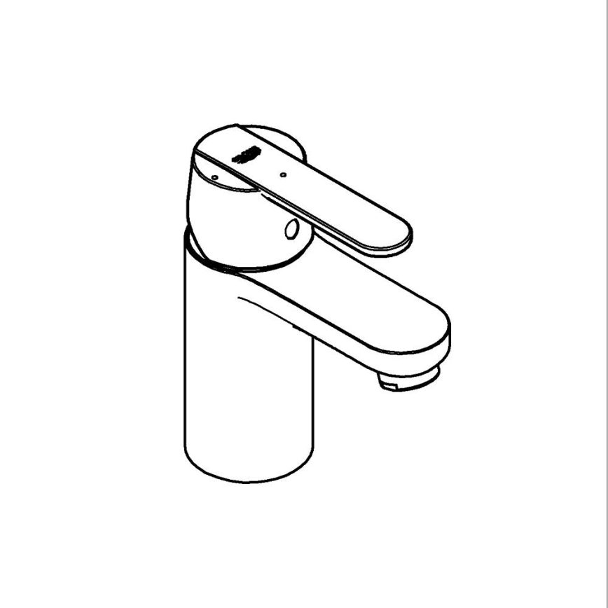 GROHE 23586000 - Umývadlová batéria GET, veľkosť S, lesklý chróm