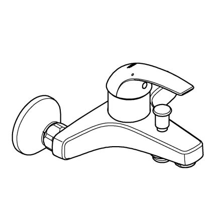 GROHE 23599000 - Vaňová batéria EUROSMART DN 15 lesklý chróm