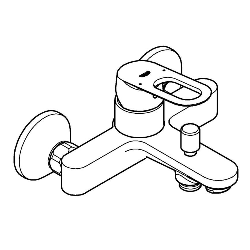 GROHE 23603000 - Vaňová batéria BAULOOP DN 15 lesklý chróm