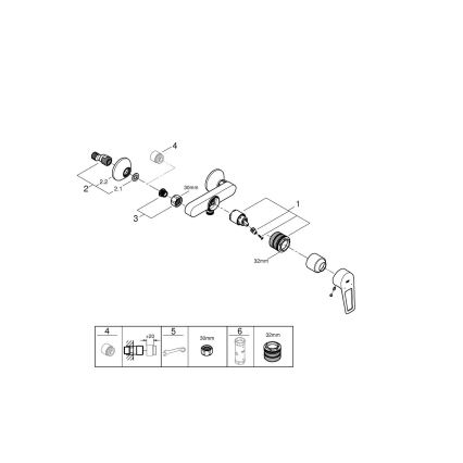 GROHE 23634001 - Sprchová batéria DN 15, lesklý chróm