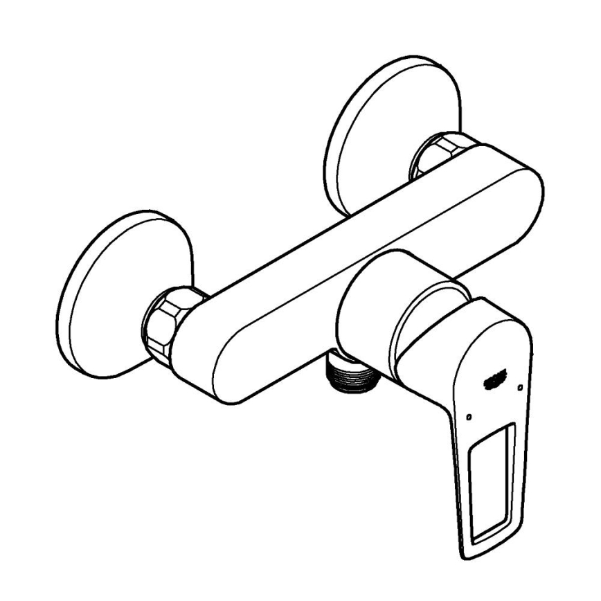 GROHE 23634001 - Sprchová batéria DN 15, lesklý chróm