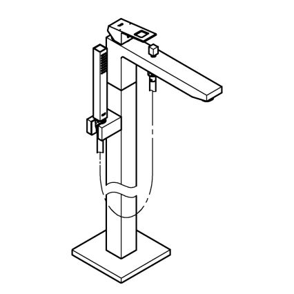 GROHE 23672001 - Vaňová batéria EUROCUBE 298 mm lesklý chróm