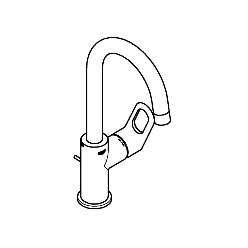 GROHE 23763000 - Umývadlová batéria BAULOOP veľkosť L lesklý chróm