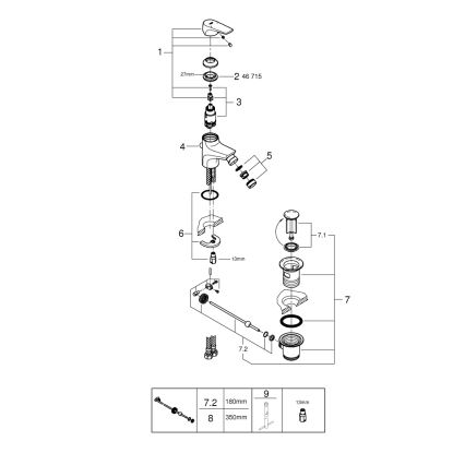 GROHE 23770000 - Bidetová batéria START FLOW lesklý chróm