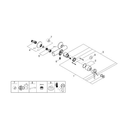 GROHE 23786000 - Sprchová batéria START CLASSIC 150 mm lesklý chróm
