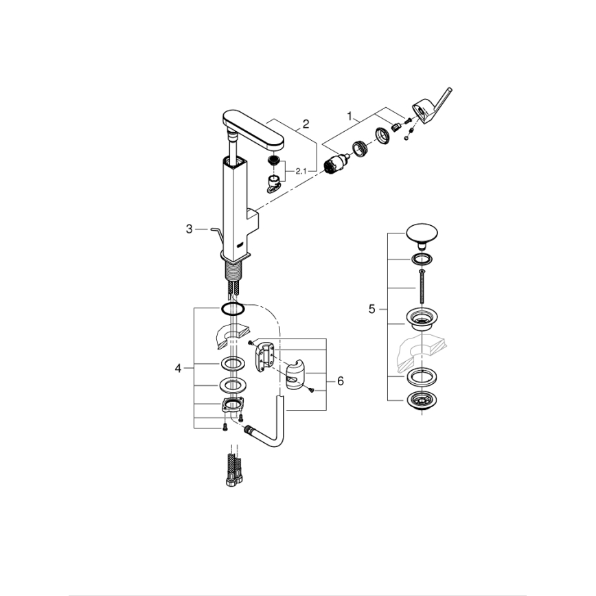 GROHE 23844003 - Umývadlová batéria PLUS veľkosť L lesklý chróm